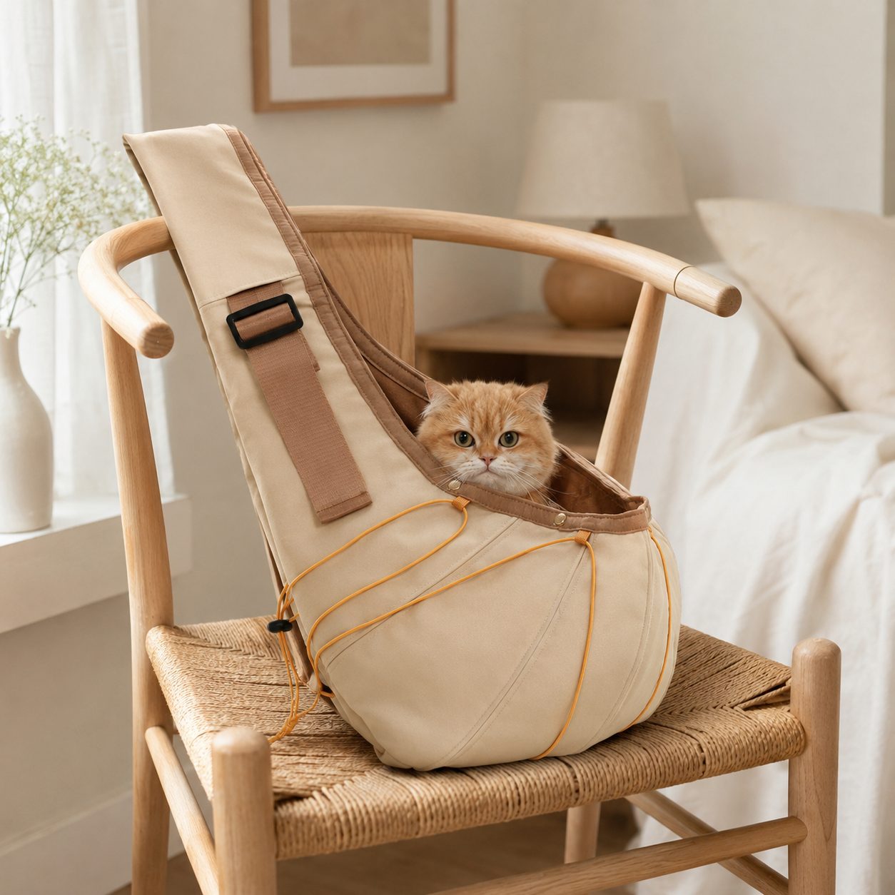 Premium Crossbody Cat Carrier Bag | Lightweight Breathable Pet Sling Bag for Cats & Small Dogs Travel