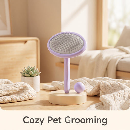 Gentle Detangling Brush for Long & Thick Coats
