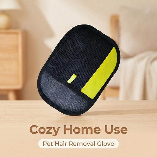 Static Pet Hair Remover Glove, Reusable Cleaning Mitt for Couch, Bedding, Clothing and Household Surfaces