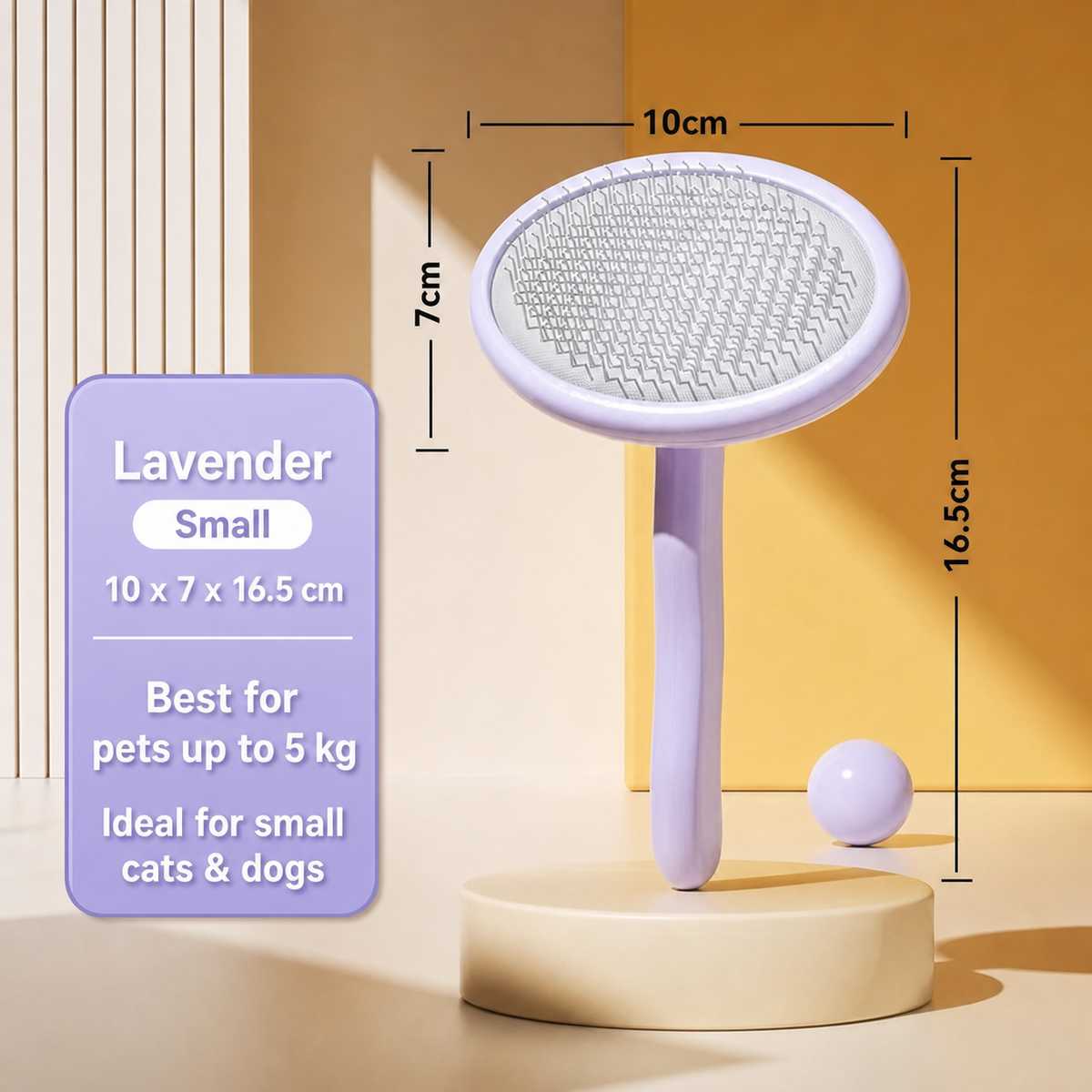Gentle Detangling Brush for Long & Thick Coats