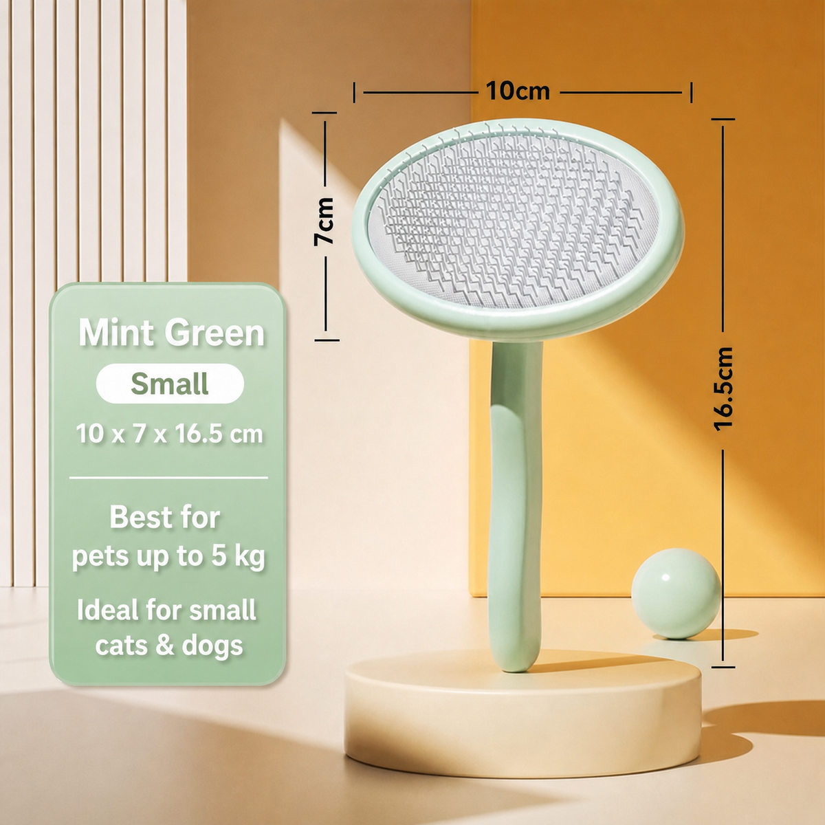 Gentle Detangling Brush for Long & Thick Coats